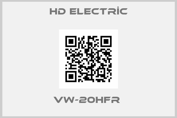 HD ELECTRİC-VW-20HFR 