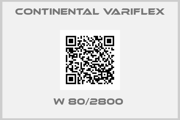 Continental Variflex-W 80/2800 
