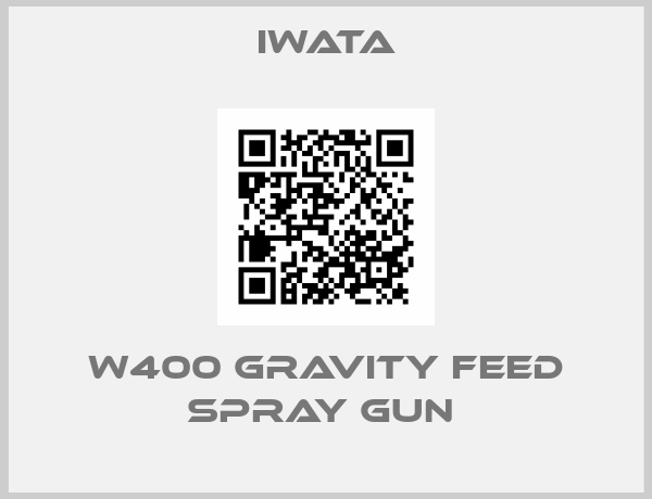 Iwata-W400 GRAVITY FEED SPRAY GUN 