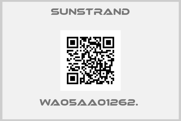 SUNSTRAND-WA05AA01262. 