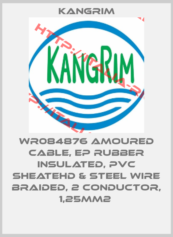 Kangrim-WR084876 AMOURED CABLE, EP RUBBER INSULATED, PVC SHEATEHD & STEEL WIRE BRAIDED, 2 CONDUCTOR, 1,25MM2 
