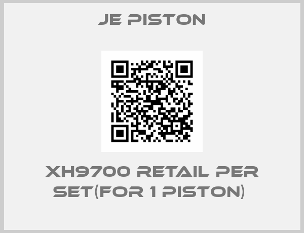 JE Piston-XH9700 RETAIL PER SET(FOR 1 PISTON) 