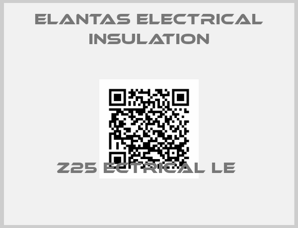 ELANTAS Electrical Insulation-Z25 ECTRICAL LE 