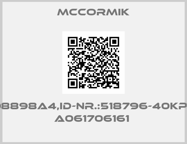 Mccormik-ZP708898A4,ID-NR.:518796-40KPH,SN: A061706161 