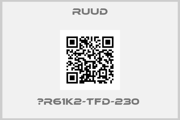 Ruud-ΖR61K2-TFD-230 