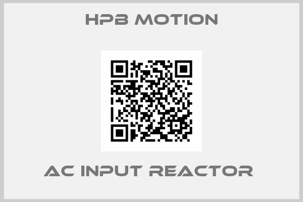 HPB MOTION-AC Input Reactor 