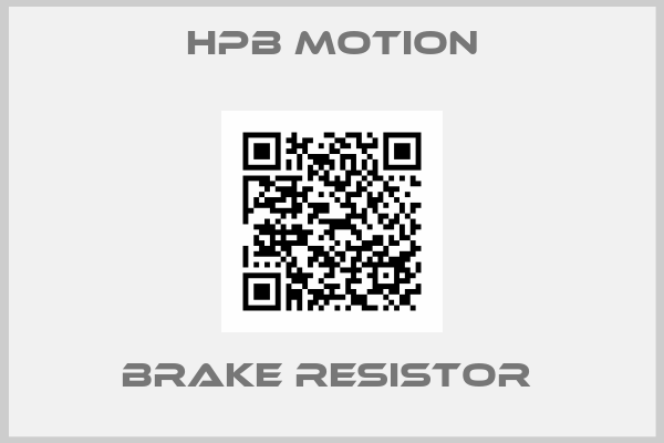 HPB MOTION-Brake Resistor 
