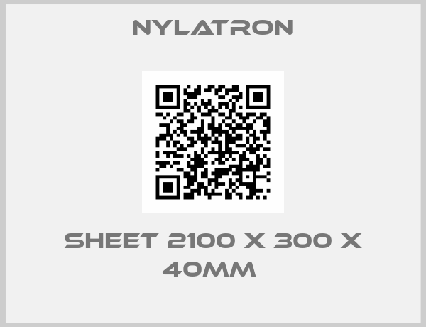 Nylatron-sheet 2100 X 300 X 40mm 