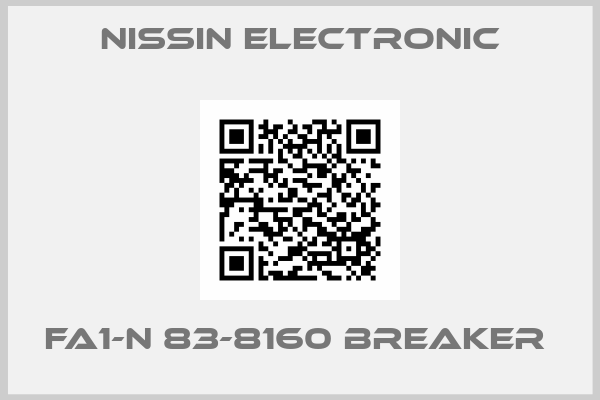 Nissin Electronic-FA1-N 83-8160 BREAKER 