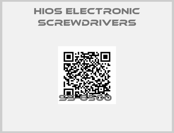 Hios Electronic Screwdrivers-SS-6500 