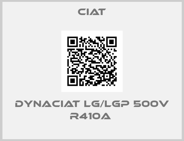 Ciat-DYNACIAT LG/LGP 500V R410A 