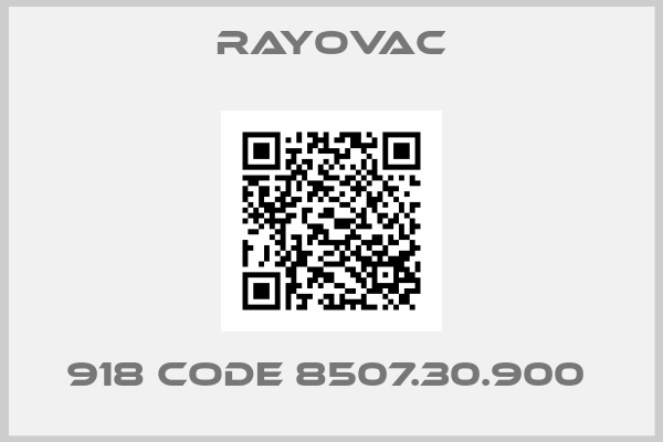 Rayovac-918 code 8507.30.900 