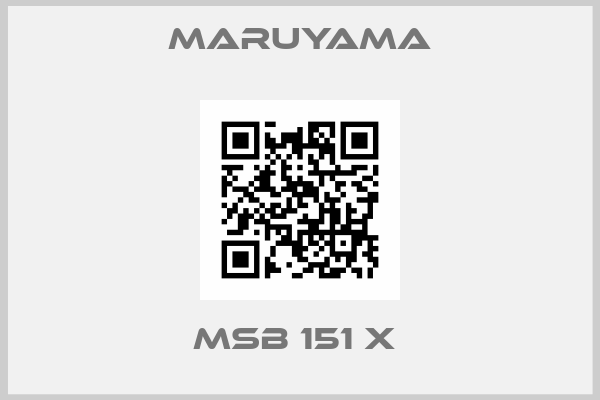 MARUYAMA-MSB 151 X 