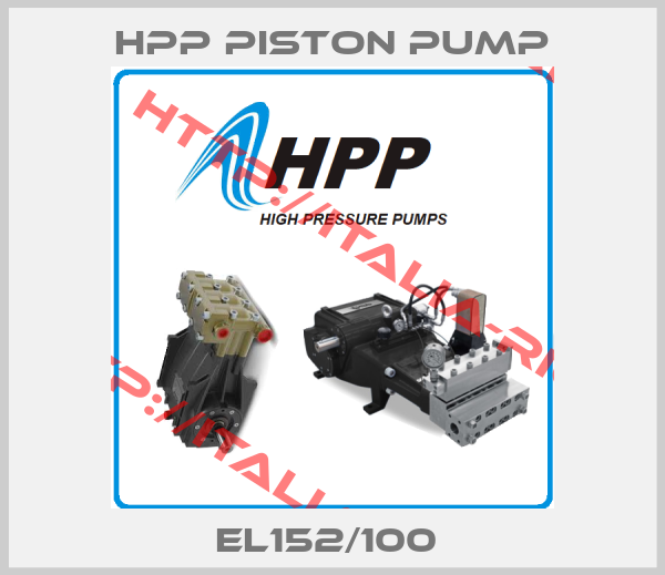 HPP Piston pump-EL152/100 