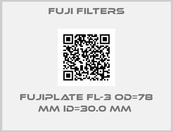Fuji Filters-FUJIPLATE FL-3 OD=78 mm ID=30.0 mm 