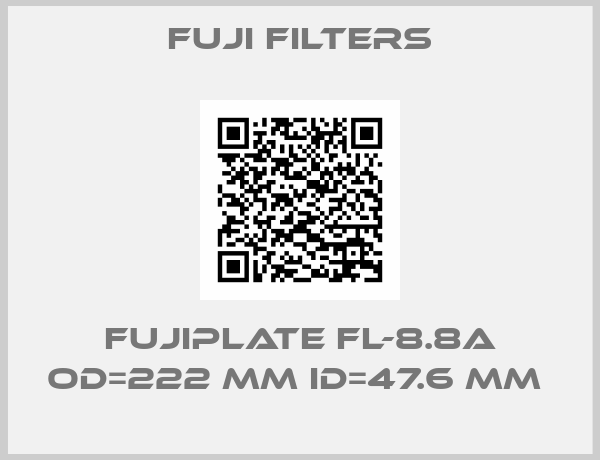Fuji Filters-FUJIPLATE FL-8.8A OD=222 mm ID=47.6 mm 