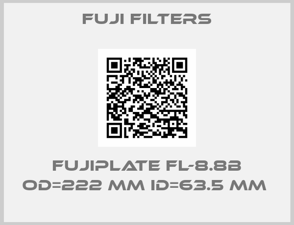 Fuji Filters-FUJIPLATE FL-8.8B OD=222 mm ID=63.5 mm 