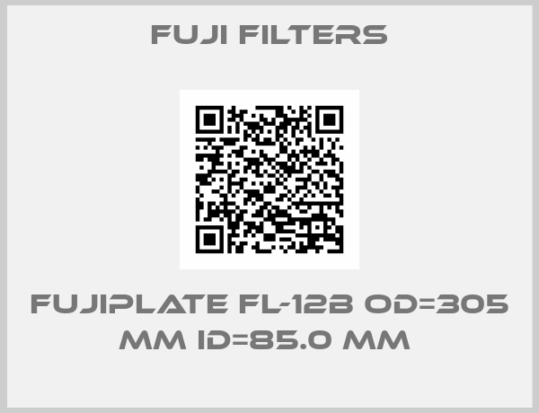 Fuji Filters-FUJIPLATE FL-12B OD=305 mm ID=85.0 mm 