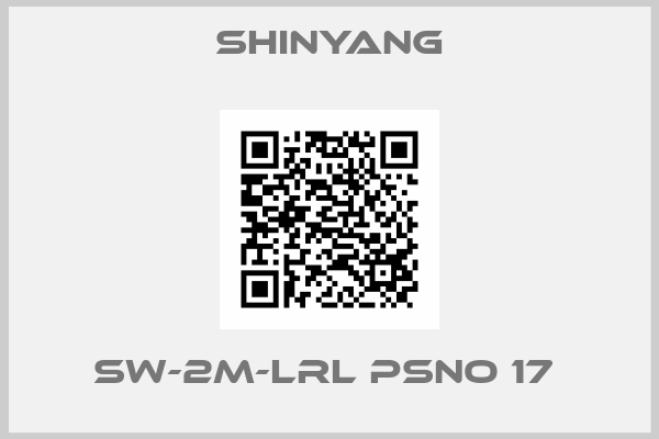Shinyang-SW-2M-LRL PSNO 17 
