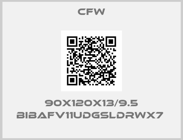 CFW-90x120x13/9.5 BIBAFV11UDGSLDRWX7 