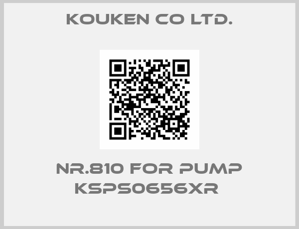 Kouken Co ltd.-Nr.810 for pump KSPS0656XR 