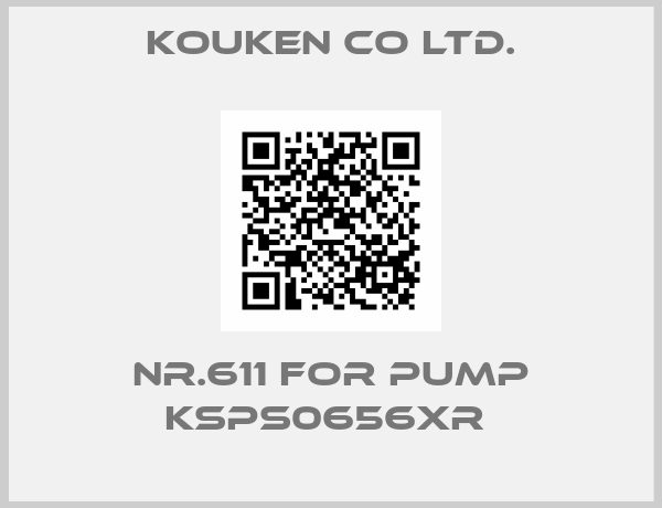 Kouken Co ltd.-Nr.611 for pump KSPS0656XR 