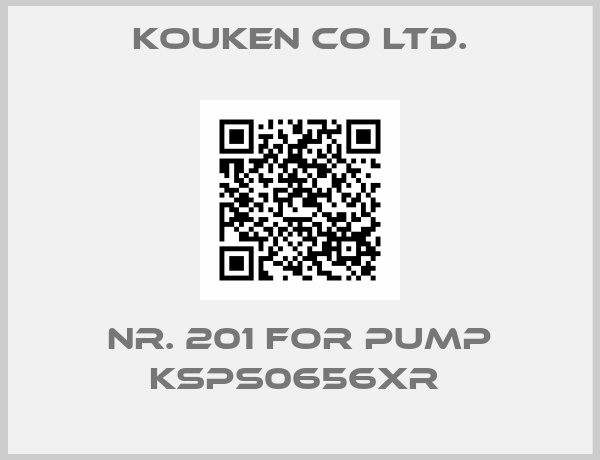 Kouken Co ltd.-Nr. 201 for pump KSPS0656XR 