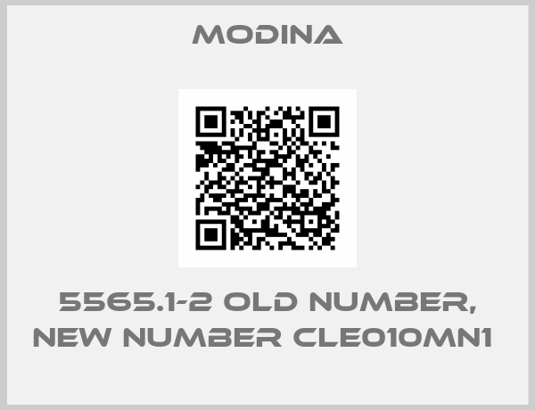 MODINA-5565.1-2 old number, new number CLE010MN1 