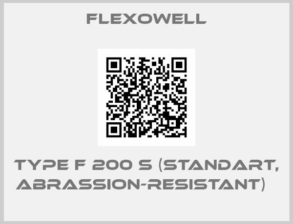 Flexowell-Type F 200 S (standart, abrassion-resistant)  