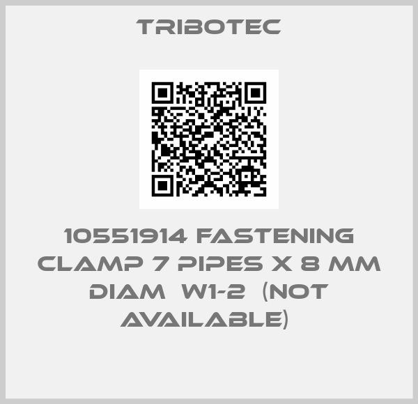 Tribotec-10551914 Fastening Clamp 7 Pipes x 8 mm Diam  W1-2  (Not available) 