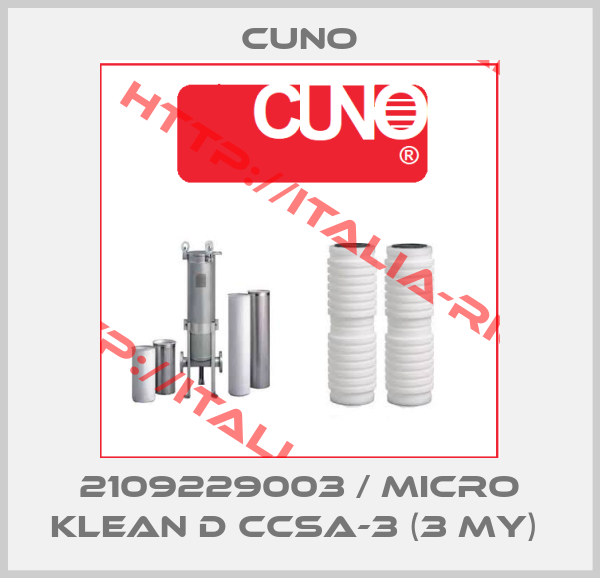 Cuno-2109229003 / Micro Klean D CCSA-3 (3 my) 