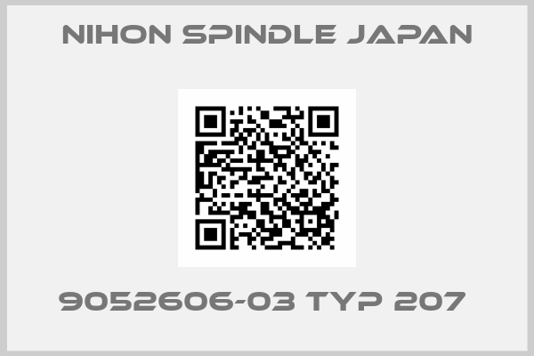 Nihon Spindle Japan-9052606-03 Typ 207 