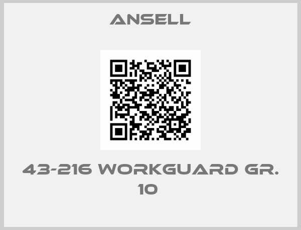 Ansell-43-216 WorkGuard Gr. 10 