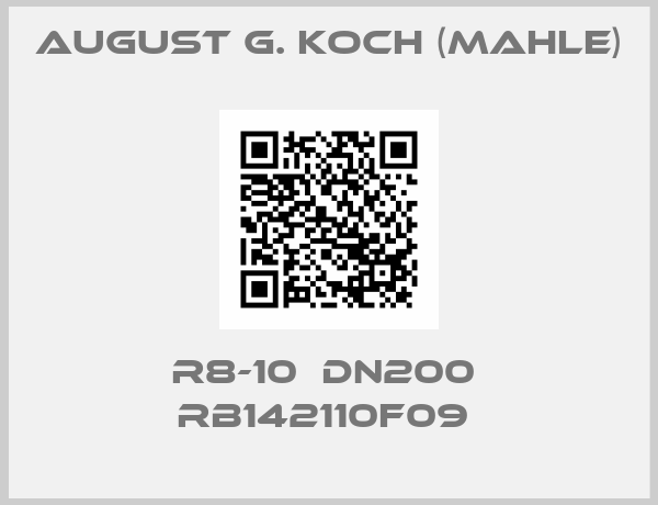 August G. Koch (Mahle)-R8-10  DN200  RB142110F09 