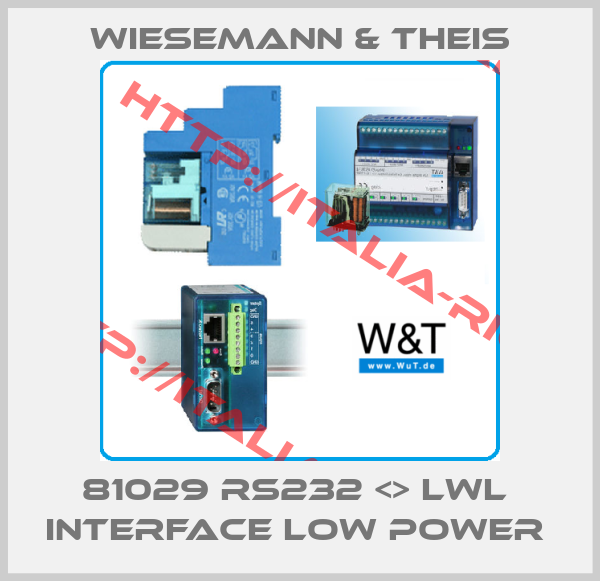 Wiesemann & Theis-81029 RS232 <> LWL  Interface Low Power 