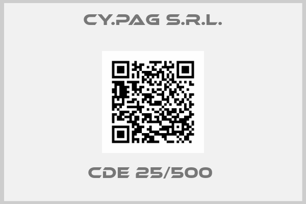 CY.PAG S.r.l.-CDE 25/500 