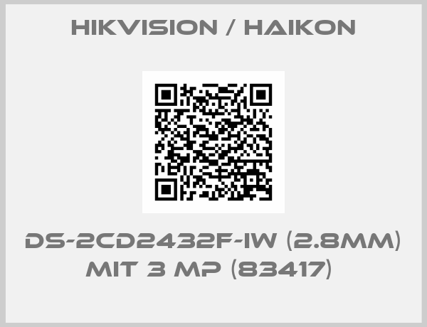 Hikvision / Haikon-DS-2CD2432F-IW (2.8mm) mit 3 MP (83417) 