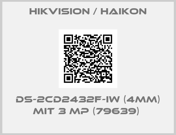 Hikvision / Haikon-DS-2CD2432F-IW (4mm) mit 3 MP (79639) 