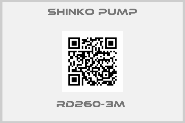 SHINKO PUMP-RD260-3M 