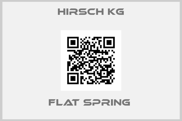 Hirsch KG-FLAT SPRING 