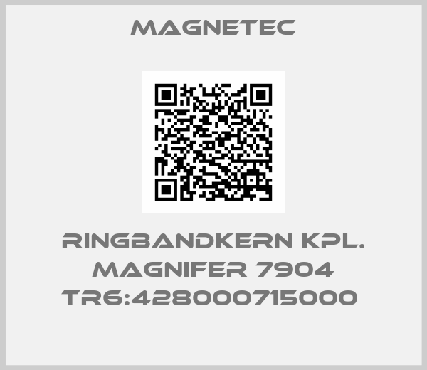 Magnetec-Ringbandkern kpl. MAGNIFER 7904 TR6:428000715000 