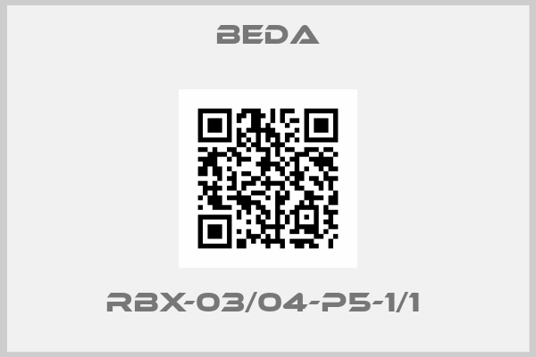 BEDA-RBX-03/04-P5-1/1 