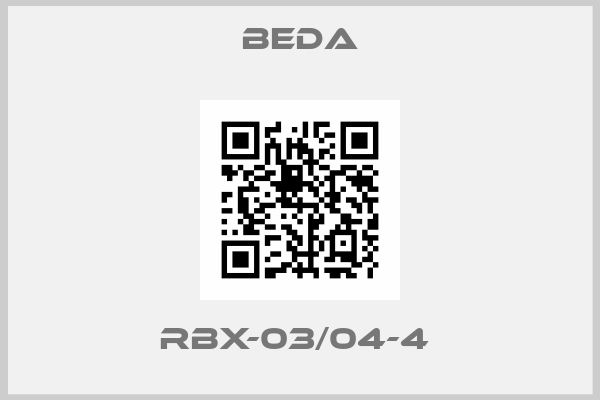 BEDA-RBX-03/04-4 