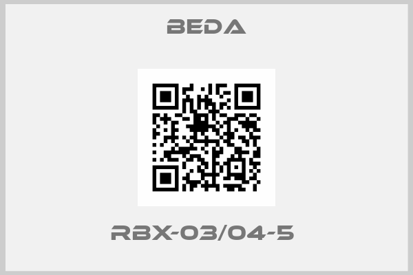 BEDA-RBX-03/04-5 