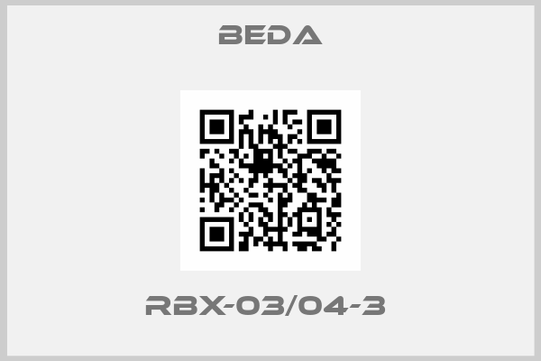 BEDA-RBX-03/04-3 