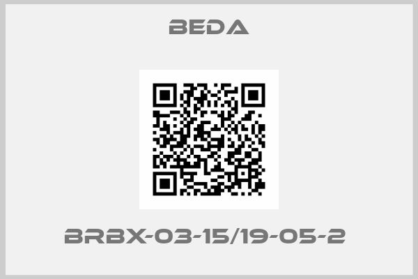 BEDA-BRBX-03-15/19-05-2 
