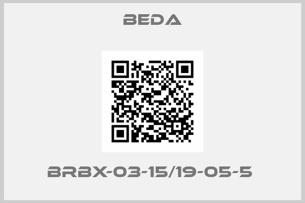 BEDA-BRBX-03-15/19-05-5 