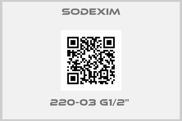 SODEXIM-220-03 G1/2" 