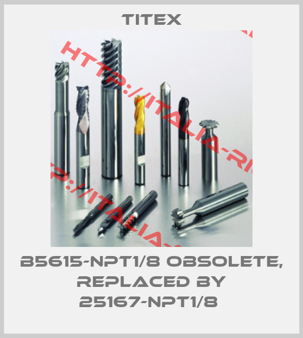 Titex-B5615-NPT1/8 OBSOLETE, replaced by 25167-NPT1/8 