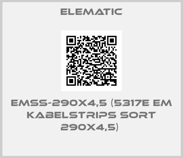 ELEMATIC-EMSS-290X4,5 (5317E EM Kabelstrips Sort 290X4,5) 